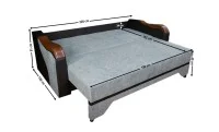 Canapea Extensibilă Bianca Bonell, Gri albastrui 4