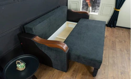 Canapea Extensibilă Bianca Bonell, Negru