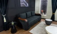 Canapea Extensibilă Bianca Bonell, Negru 2