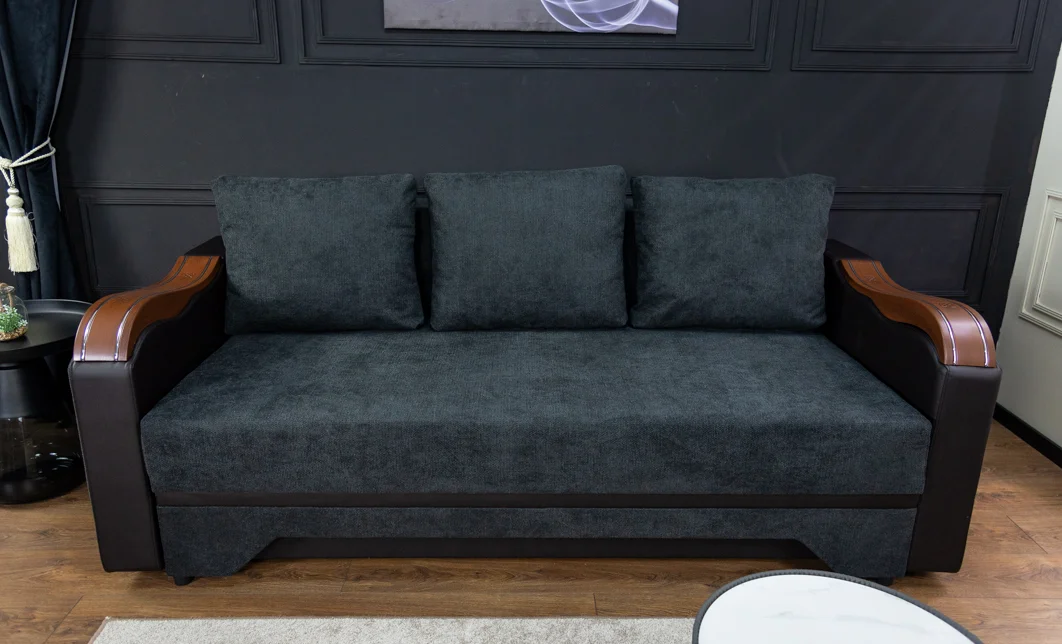 Canapea Extensibilă Bianca Bonell, Negru 3