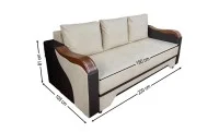 Canapea Extensibilă Bianca Bonell, Bej deschis 1