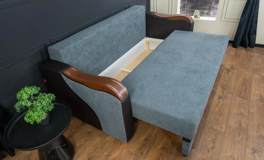 Canapea Extensibilă Bianca Memory, Gri antracit - Lemon 56 7