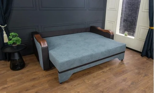 Canapea Extensibilă Bianca Memory, Gri antracit - Lemon 56