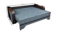 Canapea Extensibilă Bianca Memory, Gri antracit 4