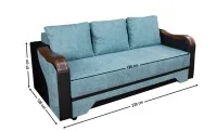 Canapea Extensibilă Bianca Bonell, Albastru deschis 1