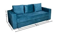 Canapea Extensibilă Vegas Bonell Max, Albastru 1