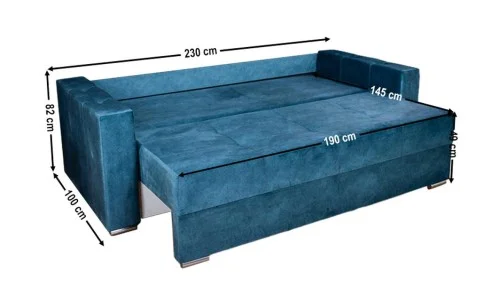Canapea Extensibilă Vegas Bonell Mini, Albastru