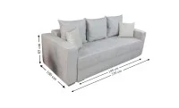 Canapea Extensibilă Claudia Bonell Mini, Alb 2