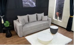 Canapea Extensibilă Claudia Bonell Mini, Gri deschis