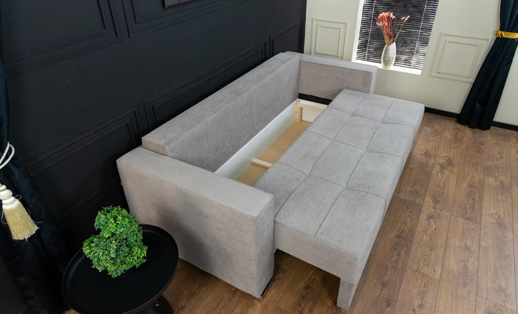 Canapea Extensibilă Claudia Bonell Mini, Gri deschis 10