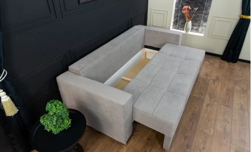 Canapea Extensibilă Claudia Bonell Mini, Gri deschis