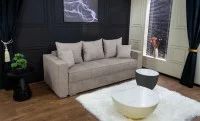 Canapea Extensibilă Claudia Memory Mini, Gri închis