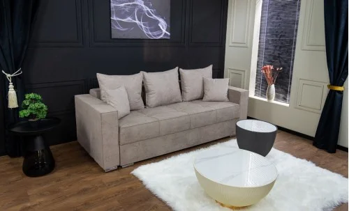 Canapea Extensibilă Claudia Memory Mini, Gri închis