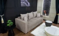 Canapea Extensibilă Claudia Memory Mini, Gri închis