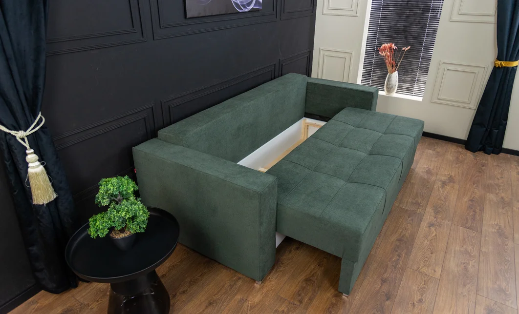 Canapea Extensibilă Claudia Memory Max, Verde Brad 7
