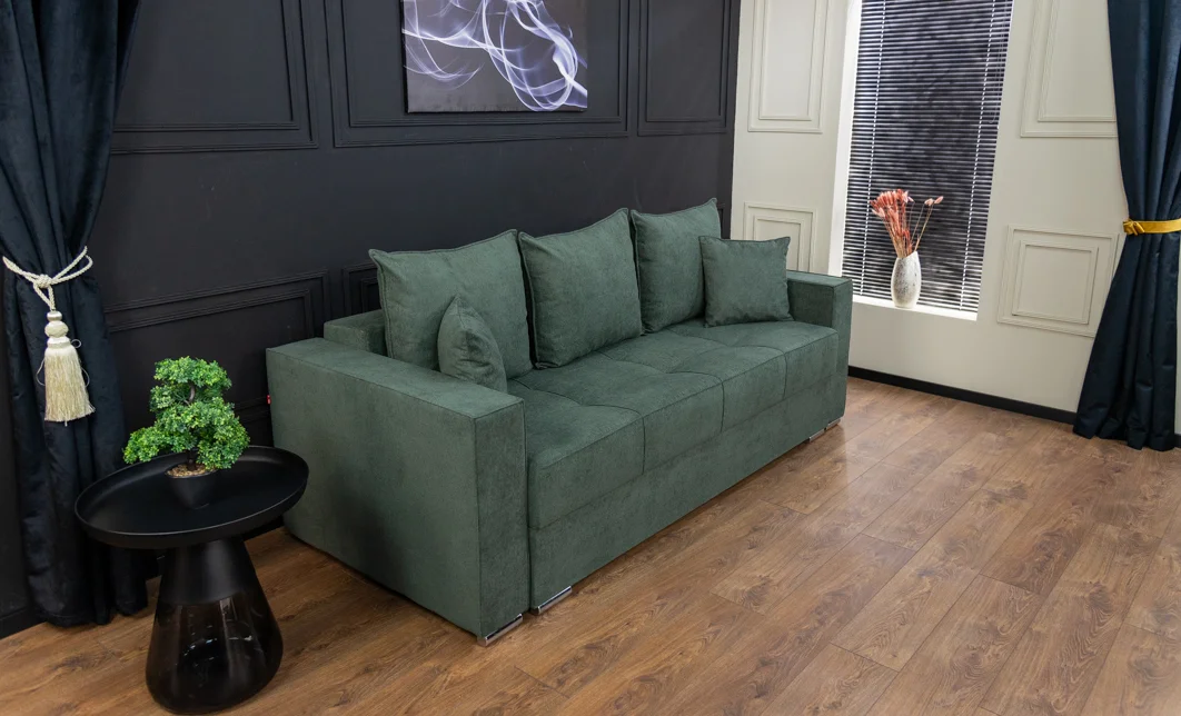 Canapea Extensibilă Claudia Memory Max, Verde Brad 3