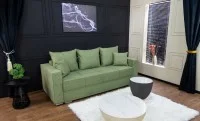 Canapea Extensibilă Claudia Memory Max, Verde mentă