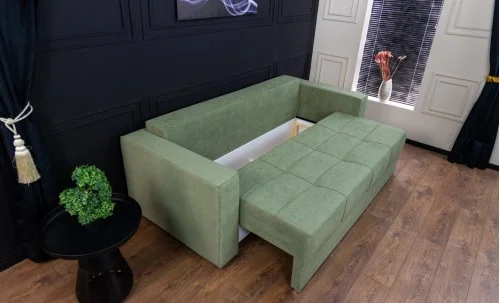Canapea Extensibilă Claudia Memory Max, Verde mentă