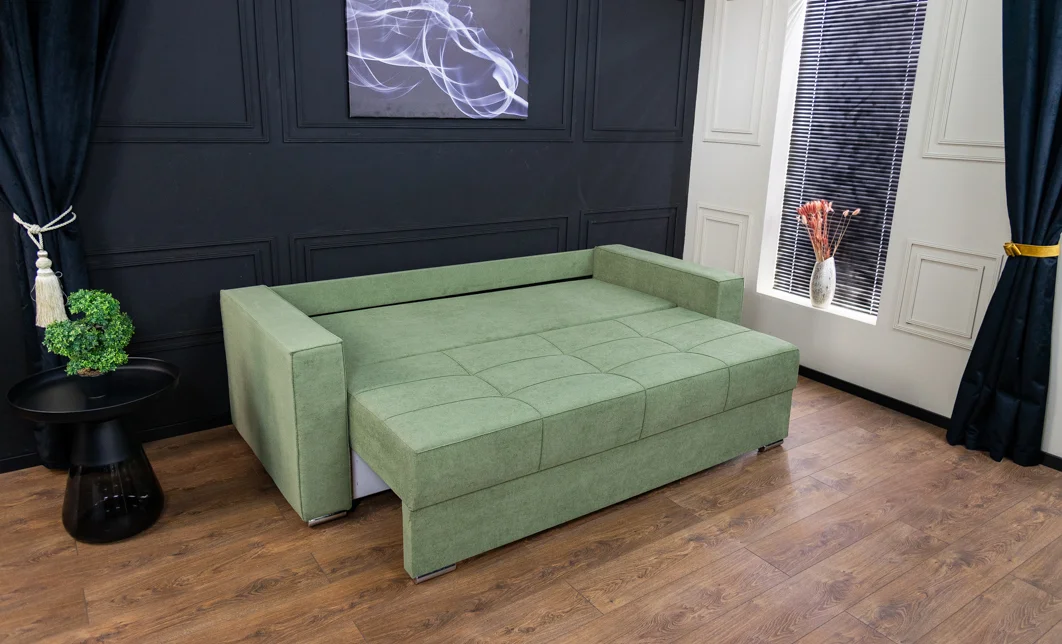 Canapea Extensibilă Claudia Memory Max, Verde mentă 7