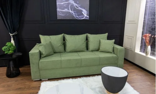 Canapea Extensibilă Claudia Memory Max, Verde mentă
