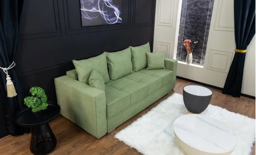 Canapea Extensibilă Claudia Memory Max, Verde mentă