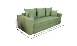 Canapea Extensibilă Claudia Bonell Mini, Verde