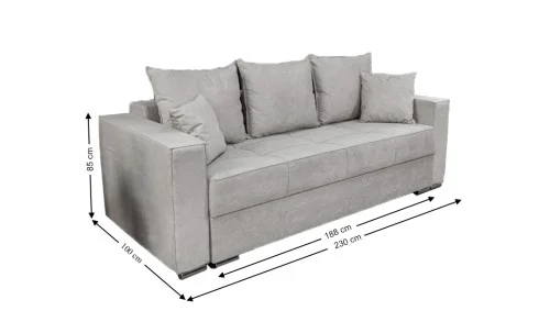 Canapea Extensibilă Claudia Memory Mini, Bej deschis