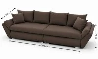 Canapea Extensibilă Confort cu Spumă HR, Maro 9