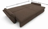 Canapea Extensibilă Confort cu Spumă HR, Maro 7