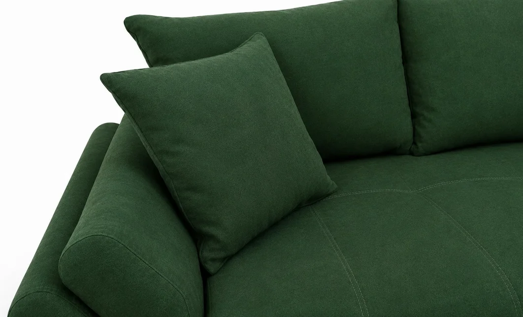 Canapea Extensibilă Confort cu Spumă HR, Verde Smarald 9