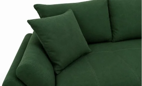 Canapea Extensibilă Confort cu Spumă HR, Verde Smarald