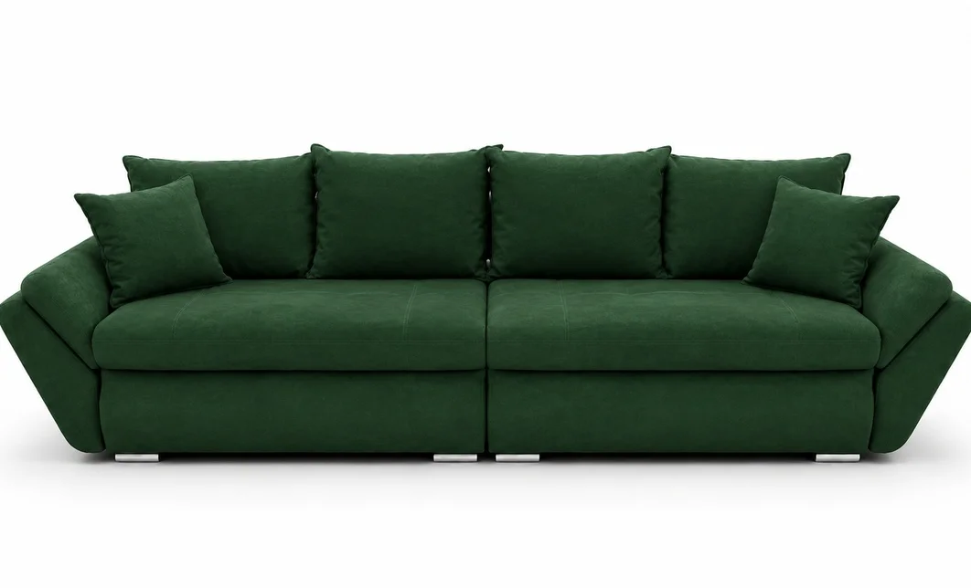 Canapea Extensibilă Confort cu Spumă HR, Verde Smarald