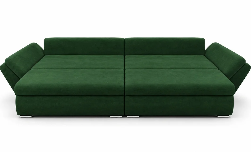 Canapea Extensibilă Confort cu Spumă HR, Verde Smarald