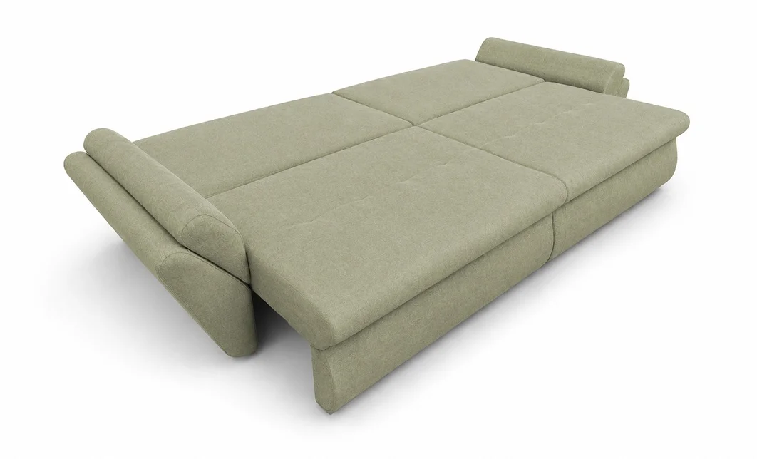 Canapea Extensibilă Confort cu Spumă HR, Gri deschis 9