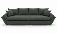 Canapea Extensibilă Confort cu Spumă HR, Verde Închis 6