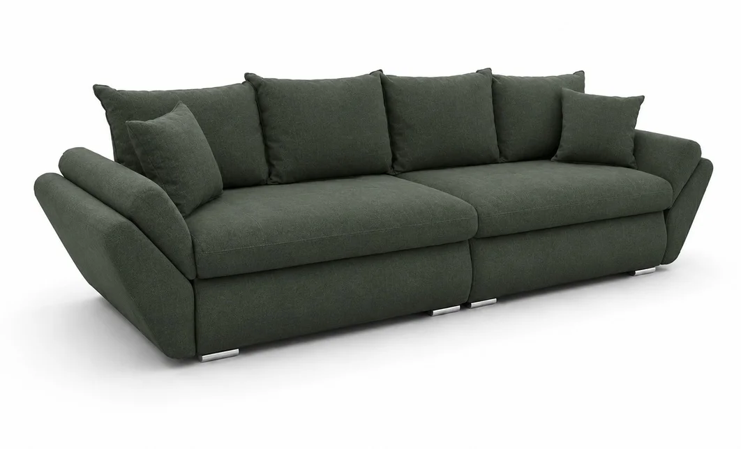 Canapea Extensibilă Confort cu Spumă HR, Verde Închis 7