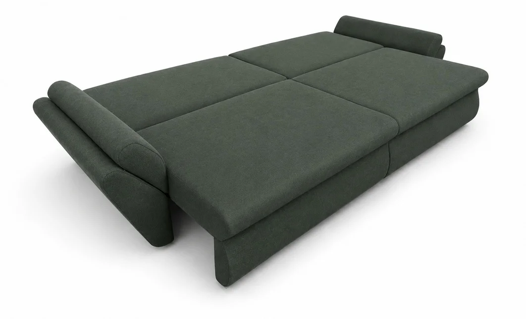 Canapea Extensibilă Confort cu Spumă HR, Verde Închis 9