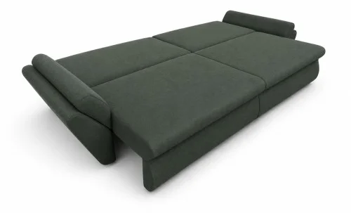 Canapea Extensibilă Confort cu Spumă HR, Verde Închis