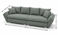 Canapea Extensibilă Confort cu Spumă HR, Gri 3