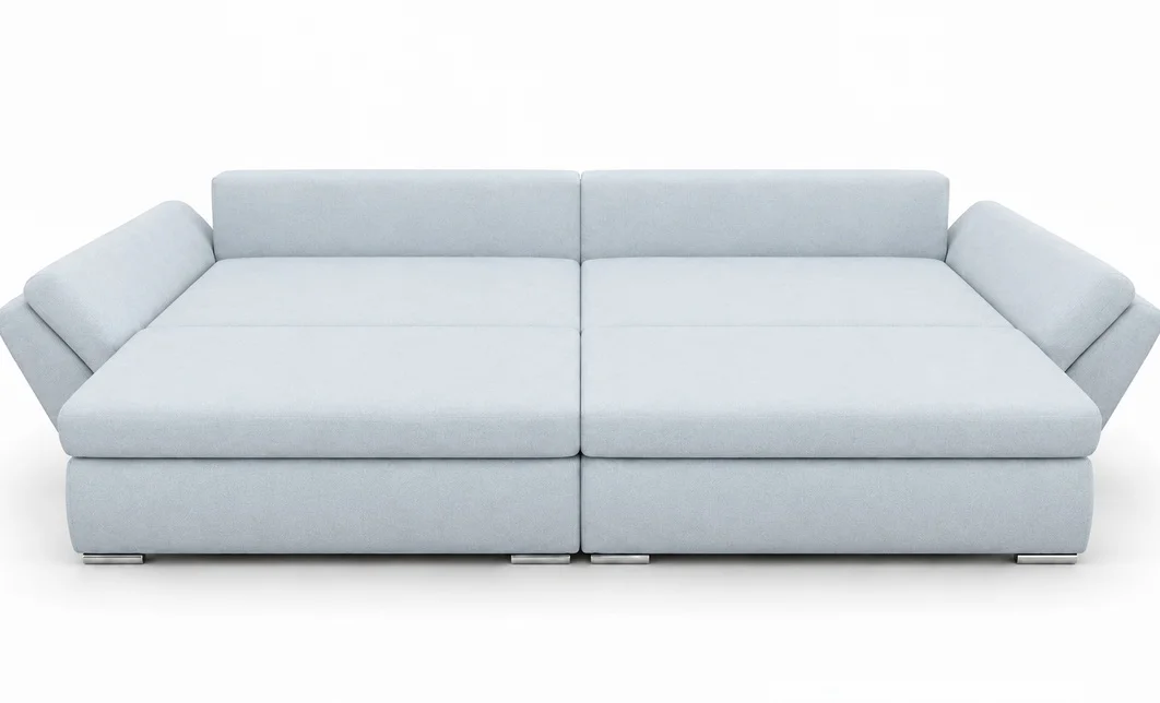 Canapea Extensibilă Confort cu Spumă HR , Bleu Deschis  10