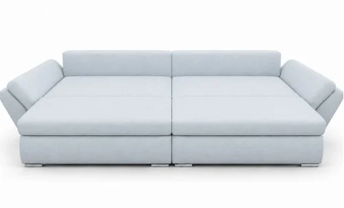 Canapea Extensibilă Confort cu Spumă HR , Bleu Deschis 