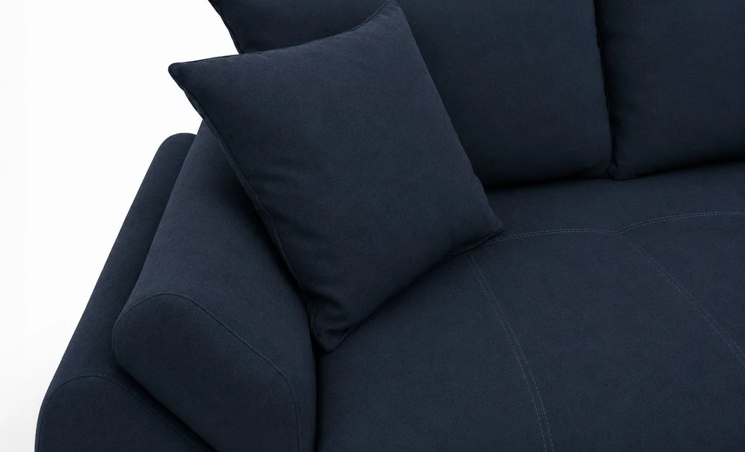 Canapea Extensibilă Confort cu Spumă HR, Bleumarin Închis 9