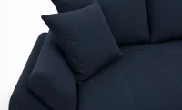 Canapea Extensibilă Confort cu Spumă HR, Bleumarin Închis 9
