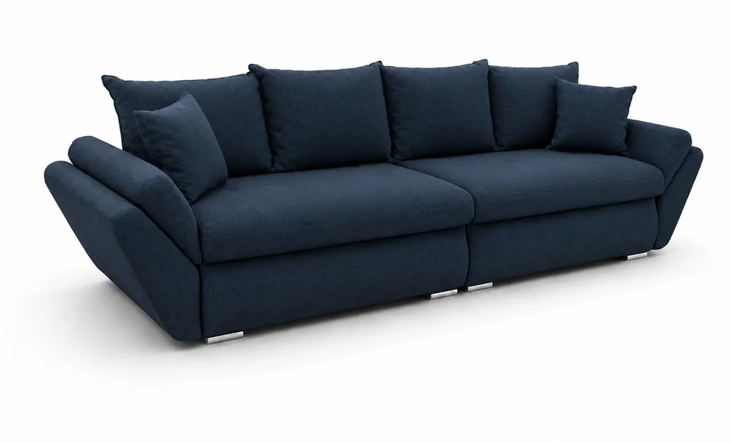 Canapea Extensibilă Confort cu Spumă HR, Bleumarin Închis 1