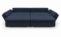 Canapea Extensibilă Confort cu Spumă HR, Bleumarin Închis 2