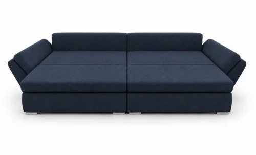 Canapea Extensibilă Confort cu Spumă HR, Bleumarin Închis