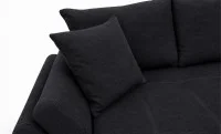 Canapea Extensibilă Confort cu Spumă HR, Gri Cărbune 9