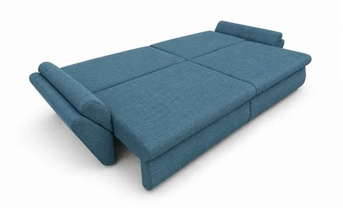 Canapea Extensibilă Confort cu Spumă HR, Albastru Mediteranean