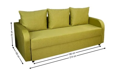 Canapea Extensibilă Corina Bonell, Verde