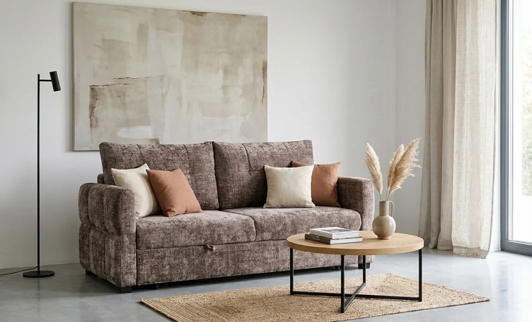 Canapea Extensibilă Cremona, 7911-02, Maro